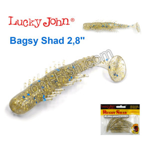 Виброхвост 2,8 Bagsy Shad LUCKY JOHN*7 140107-CA35