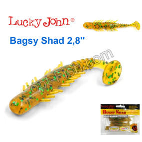 Виброхвост 2,8 Bagsy Shad LUCKY JOHN*7 140107-PA19