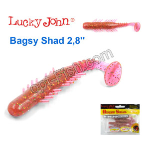 Виброхвост 2,8 Bagsy Shad LUCKY JOHN*7 140107-S14