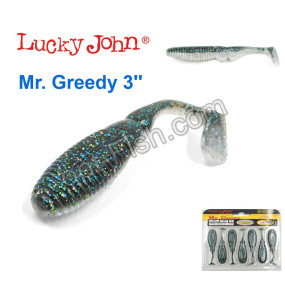 Виброхвост двухцветный 3 Mr. Greedy LUCKY JOHN*7 140115-T39