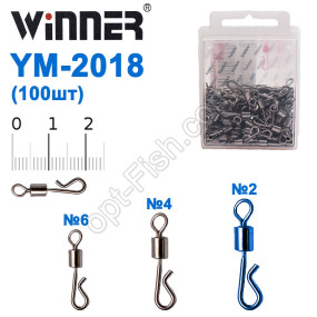 Вертлюг безвузлову з'єднання (бистрос'ёмнік) YM-2018 (100шт) №2 *