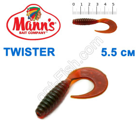 Силикон Manns Twister MO-037-55мм (20шт)