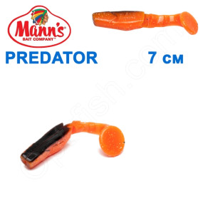 Силикон Manns Predator MFOR-BB-056-70мм Czarny Grzbiet (20шт)