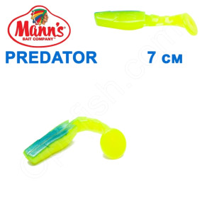 Силикон Manns Predator FCH-BU-056-70мм Niebieski Grzbiet (20шт)