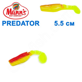 Силикон Manns Predator FCH-BR-045-55мм Czerwony Grzbiet (20шт)