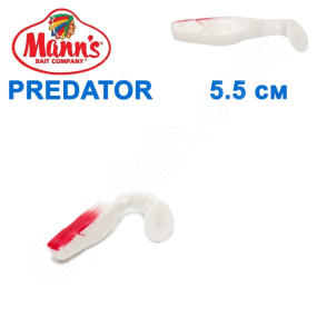 Силикон Manns Predator W-BR-045-55мм Czerwony Grzbiet (20шт)