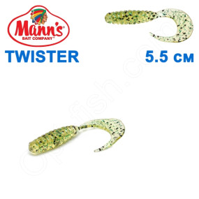 Силикон Manns Twister KUD-037-55мм (20шт)