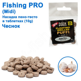 Плаваюча насадка піно-тісто в таблетках fi ing PRO midi 10g (Часник)