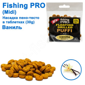 Плаваюча насадка піно-тісто в таблетках fi ing PRO midi 30g (Ваніль)