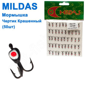 Блешня Mildas чортик фарбований (50шт)
