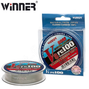 Флюорокарбон Winner Fluro Carbon 100% V8 №0180328 50м 0,10 мм *