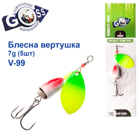 Блесна Goss вертушка V-99 7g (5шт) *