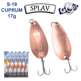 Блешня колебалка Goss Splav S-19 CUPRUM 17g (5шт) *