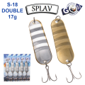Блешня колебалка Goss Splav S-18 DOUBLE 17g (5шт) *