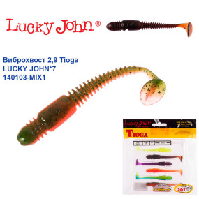 Виброхвост 2,9 Tioga LUCKY JOHN*7 140103-MIX1