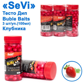 Тесто Дип Buble Baits 100ml Клубника
