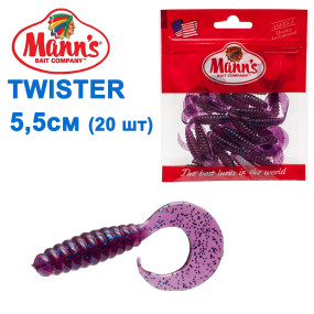 Силикон Manns Twister EG-037-55мм (20шт)