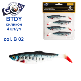 Силікон Goss 3D BTDY 10см col B 02 (4шт)