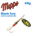 Блесна  Mepps BLACK FURY srebrny/seledynowe chartr. 4/8g