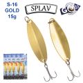 Блешня колебалка Goss Splav S-16 GOLD 15g (5шт) *
