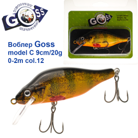 Воблер Goss model C col.12 9cm/20g (0-2.0m)