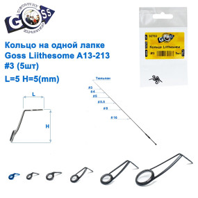 Кольцо на одной лапке Goss Liithesome A13-213 #3 (5шт)