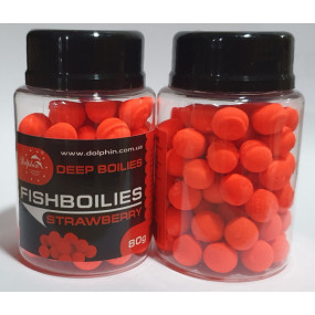 Бойл тонуть Dolphin Fishboilies 10mm 80g Полуниця