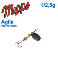 Aglia czarna-black 0/2,5g