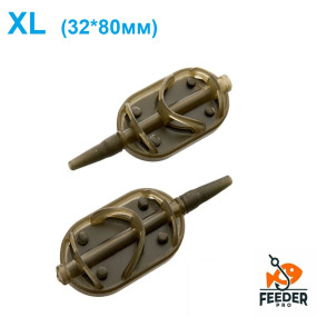 Кормушка монтажная Flat Method овал XL 40g (32*80мм)
