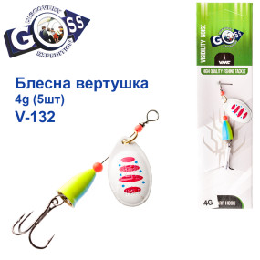 Блешня Goss вертушка V-132 4g (5шт) *