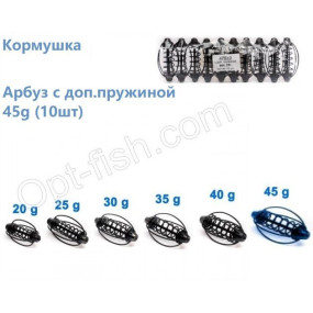 Годівниця Кавун кр з доп. пружиною 45g