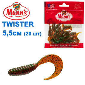 Силикон Manns Twister GNMFO-037-55мм (20шт)